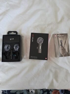 9Mini Mic Pro Dual Lavalier Microphone Set - Gray